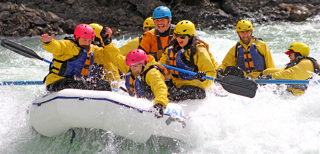 rafting the Kicking Horse river