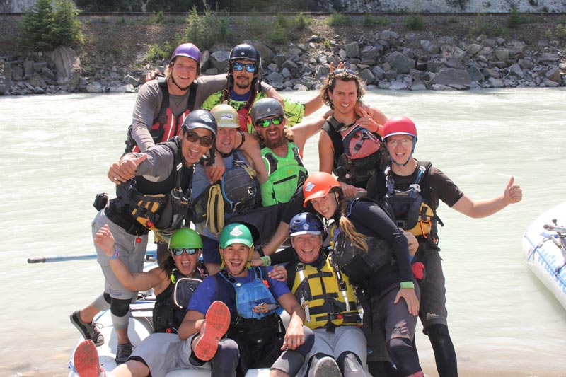 Wild Water's raft guides all together