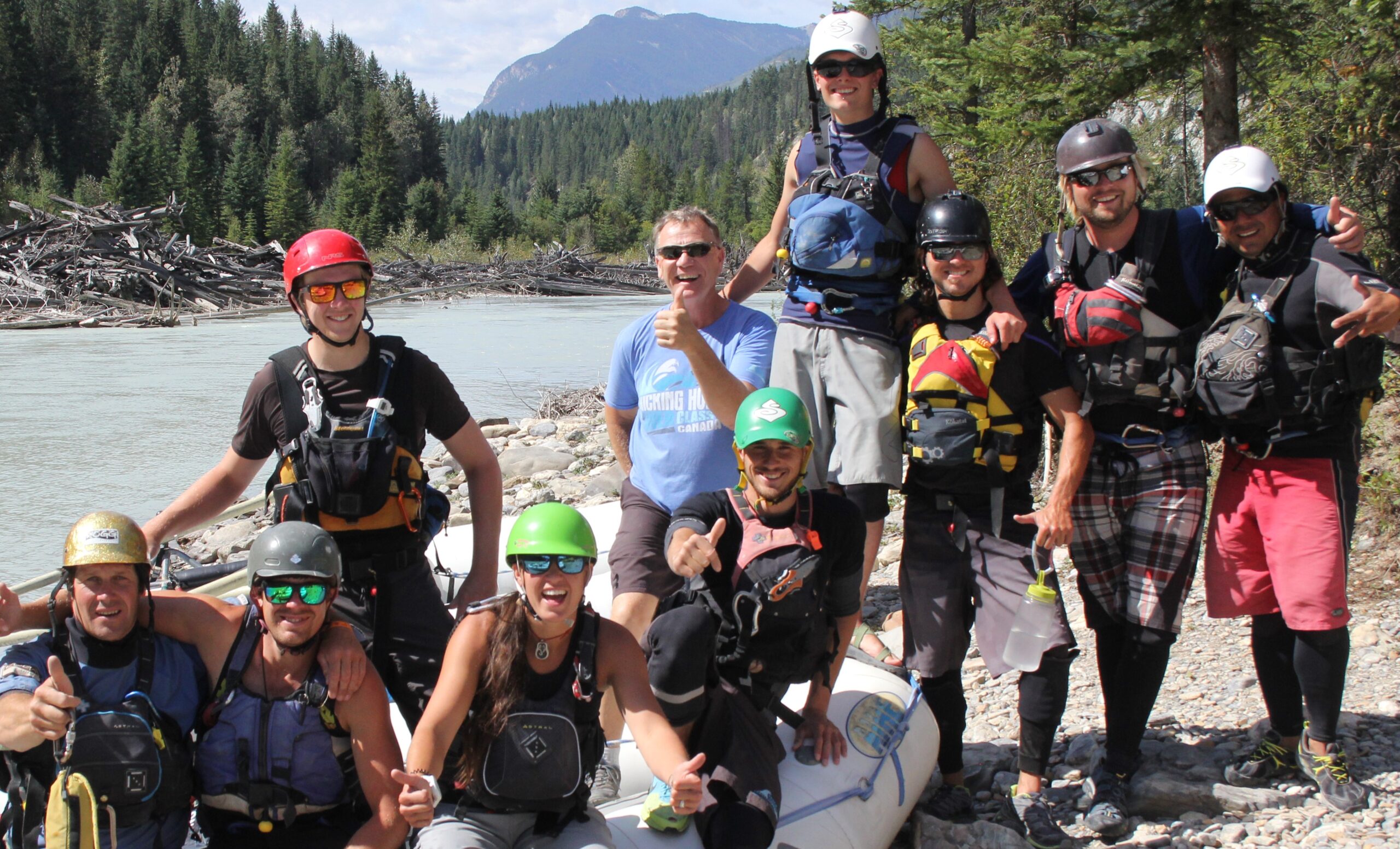 Kicking Horse River Rafting Guides from Wild Water Adventures