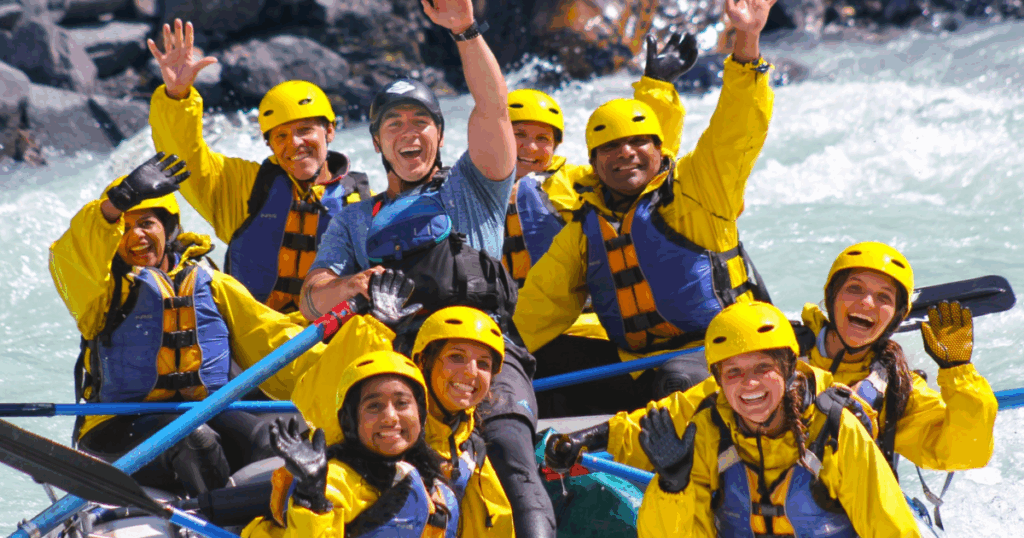 group rafting trip